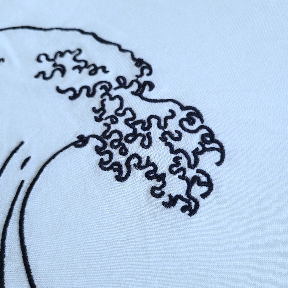 French🇫🇷 Connection "USA🇺🇲 Surfer"🏄♂️ Embroidered🪡 Tee👕 - NWT - Picture 10 of 14